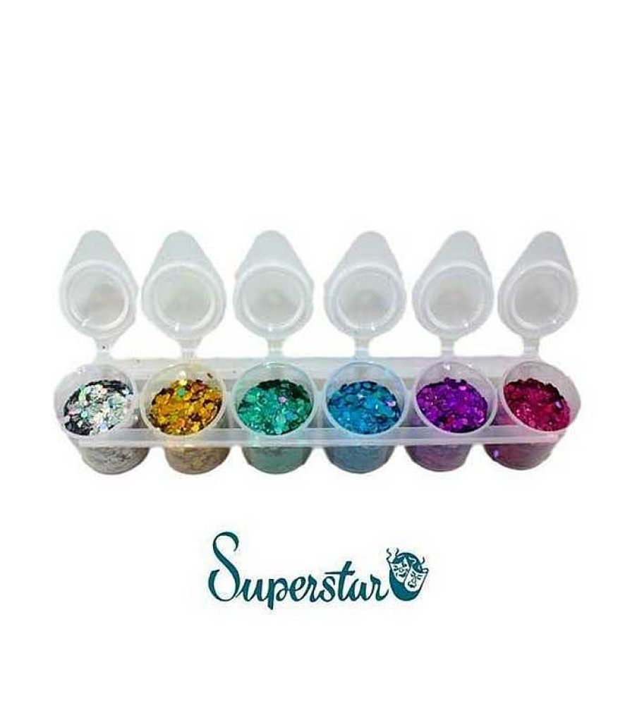 Glitter | Superstar Superstar - Glitter Para Rostro Y Cuerpo Chunky Mix - Laser