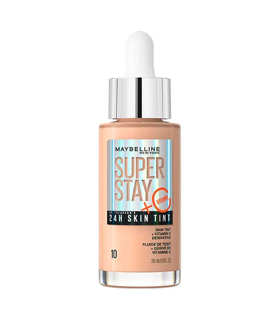 Base De Maquillaje Fluida | Maybelline Maybelline - Base De Maquillaje En S Rum Superstay 24H Skin Tint + Vitamina C - 10