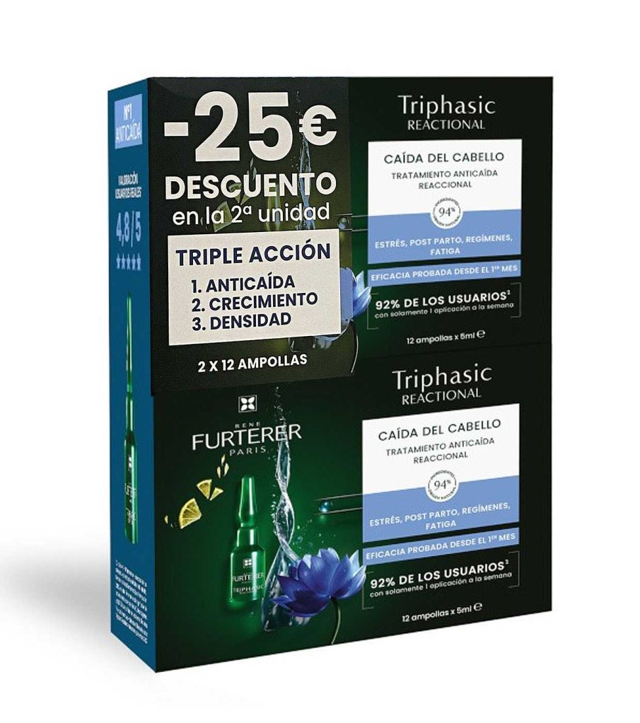 Tratamientos | Rene Furterer Rene Furterer - Pack Tratamiento Antica Da Del Cabello Triphasic Reactional