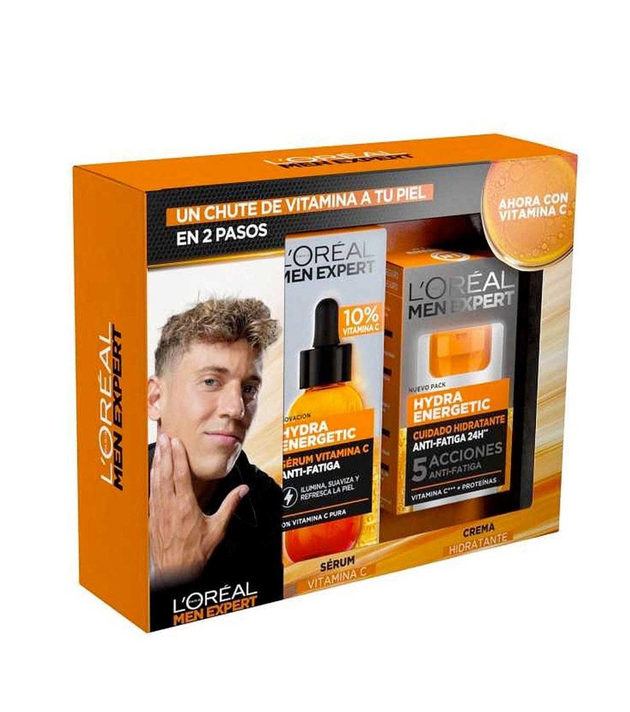 Perfumes Y Sets Para L | Loreal Paris Loreal Paris - Pack Rutina Con Vitamina C Para Hombres Hydra Energetic