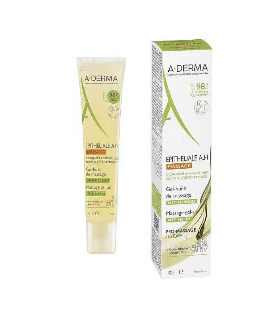 Aceites | A-Derma A-Derma - *Epitheliale A.H* - Aceite-Gel De Masaje Anti-Marcas Massage - 40Ml