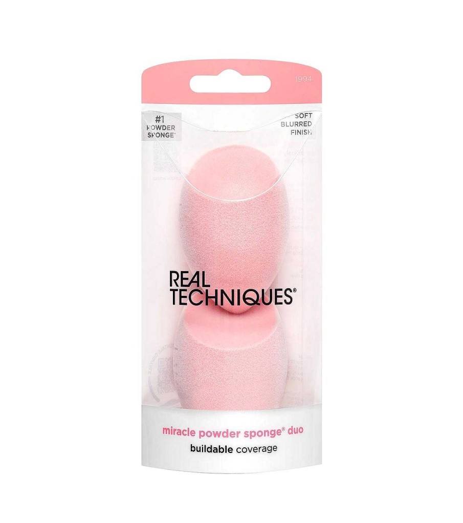 Esponjas | Real Techniques Real Techniques - Pack De Esponjas De Maquillaje Miracle Powder Para Polvos