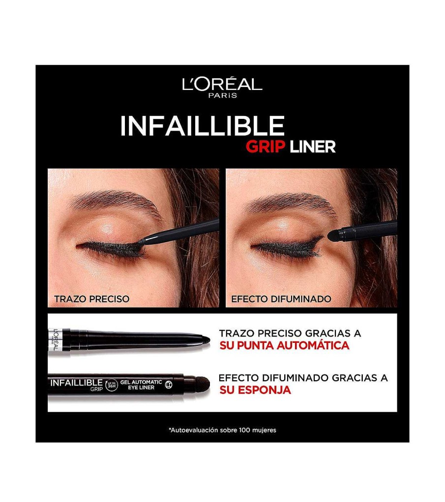 Delineadores En Gel | Loreal Paris Loreal Paris - Delineador De Ojos Autom Tico Infaillible Grip Gel - 009: Polar White