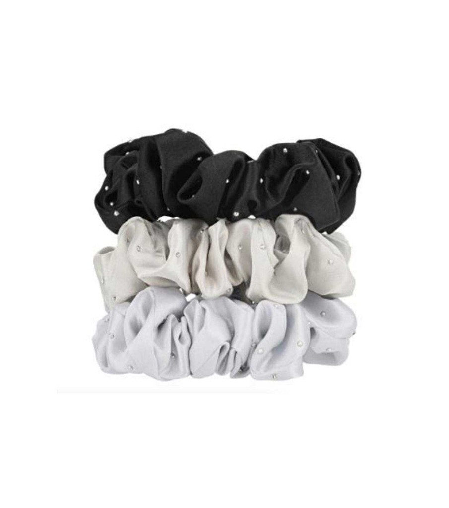 Accesorios Cabello | W7 W7 - Set De Coleteros Scrunchies Silky Knots - Silver