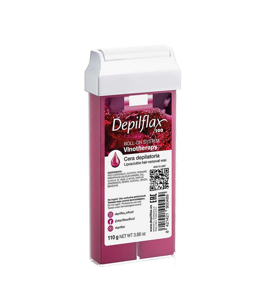 Depilaci N | Depilflax Depilflax - Recambio Cera Tibia Liposoluble Roll-On - Vinotherapy