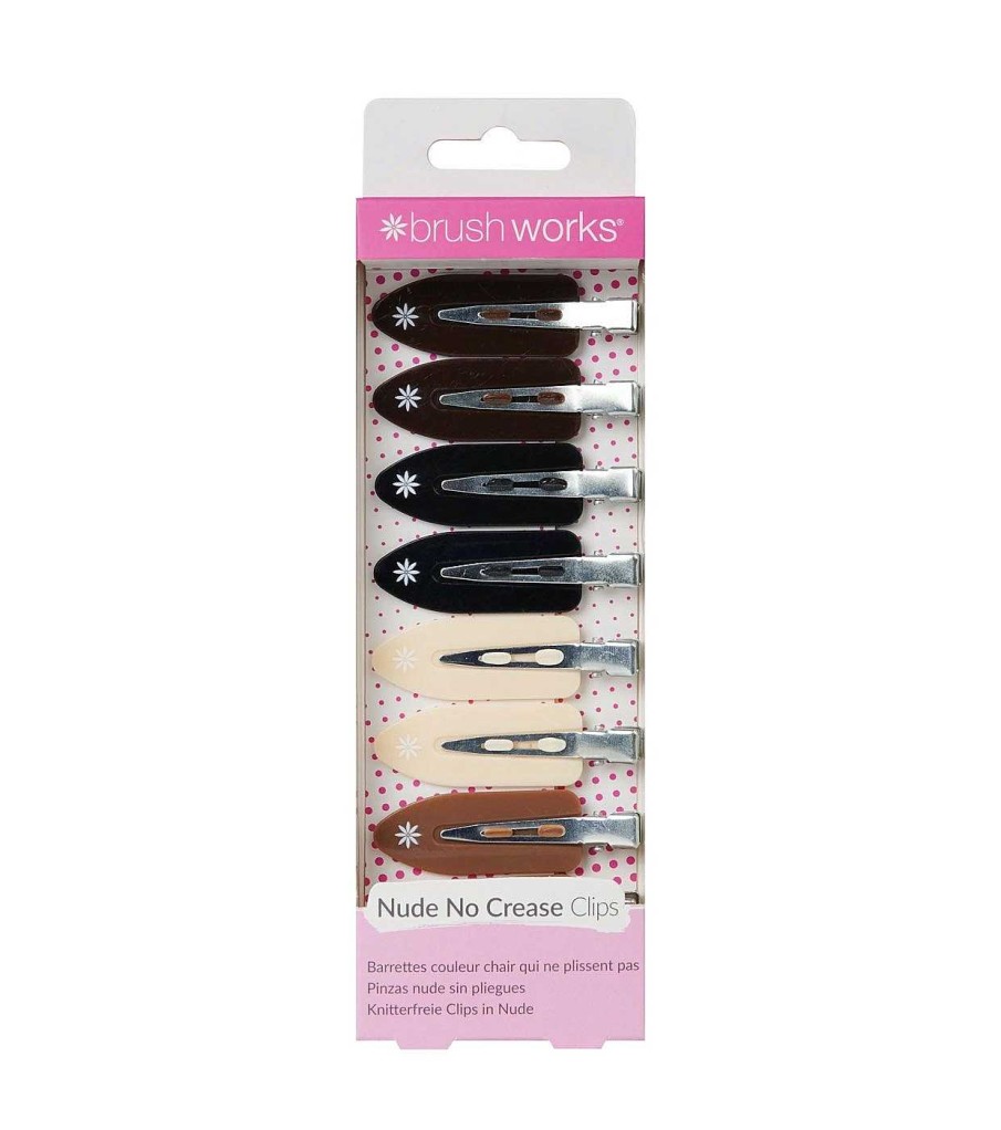 Accesorios Cabello | Brushworks Brushworks - Pinzas Antimarcas Para El Cabello - Nude