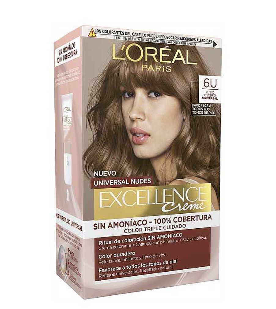 Tintes | Loreal Paris Loreal Paris - Coloraci N Excellence Creme Universal Nudes - 6U: Rubio Oscuro