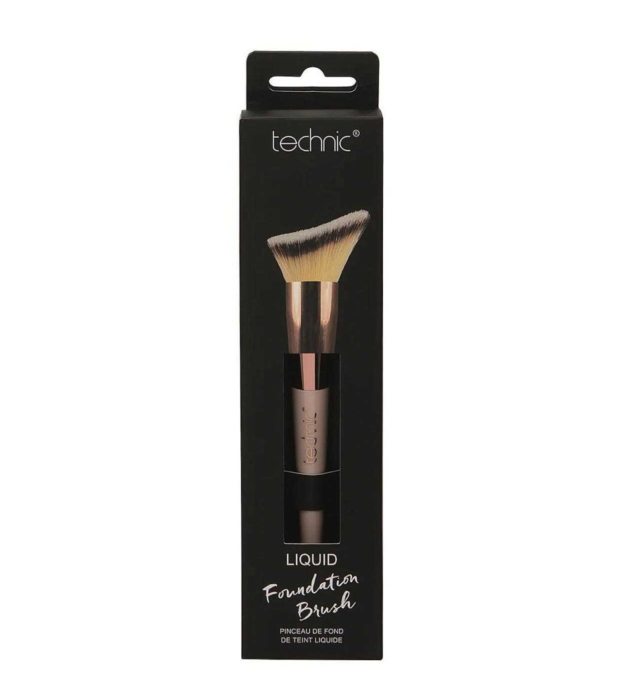 Brochas De Rostro | Technic Cosmetics Technic Cosmetics - Brocha Angulada Para Base De Maquillaje