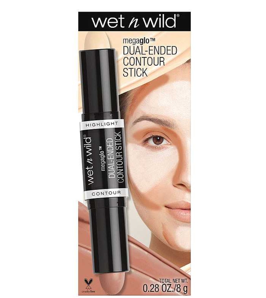 Bronceadores En Crema | Wet n Wild Wet N Wild - Stick Iluminador Y Contorno En Crema Megaglo - E7511: Light/Medium