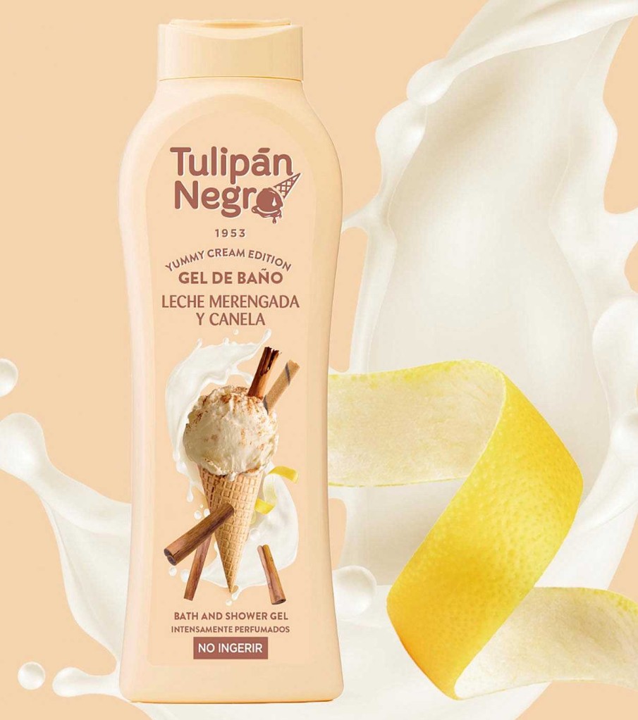 Geles De Ba O | Tulipán Negro Tulip N Negro - *Yummy Cream Edition* - Gel De Ba O 650Ml - Leche Merengada & Canela