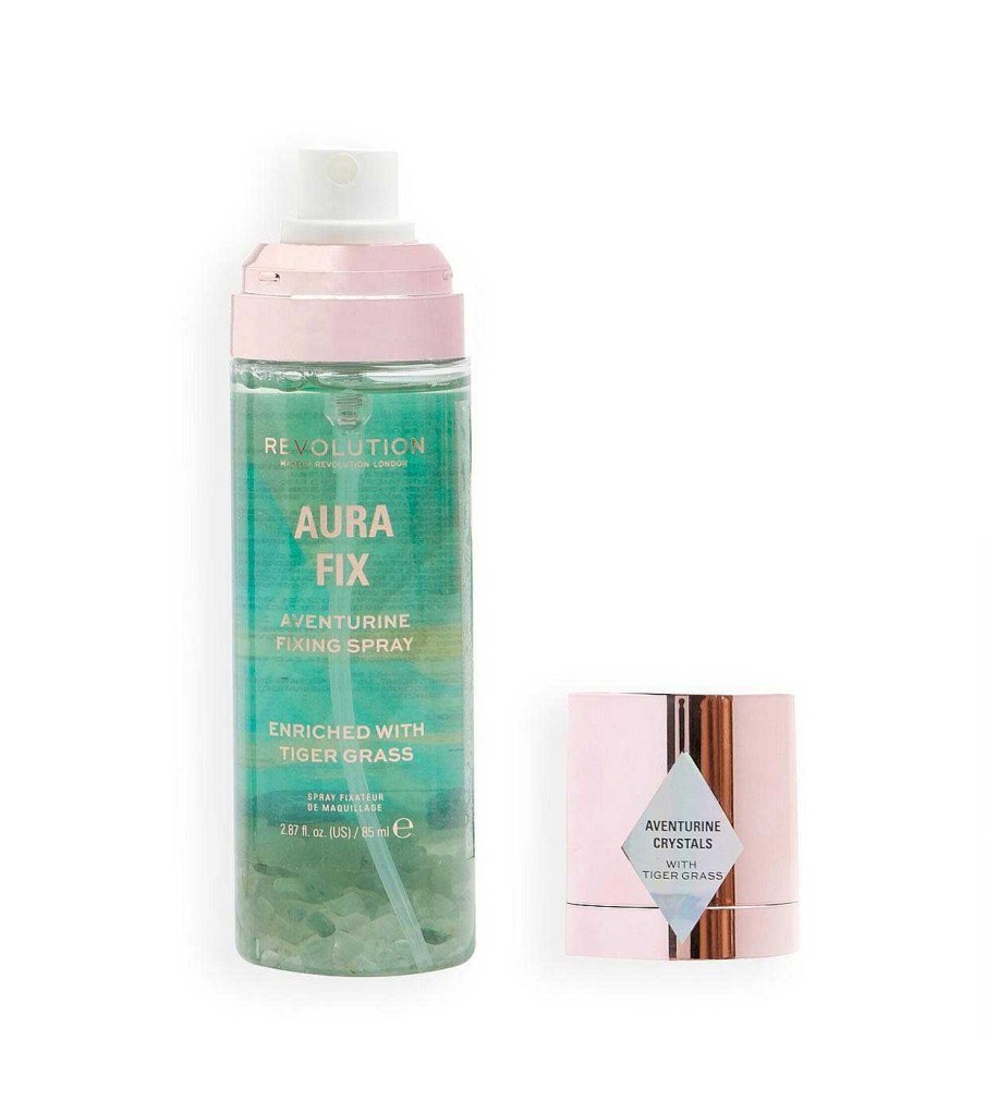 Fijadores Y Prebases | Makeup Revolution Revolution - *Crystal Aura* - Fijador Del Maquillaje En Spray Aura Fix Aventurine