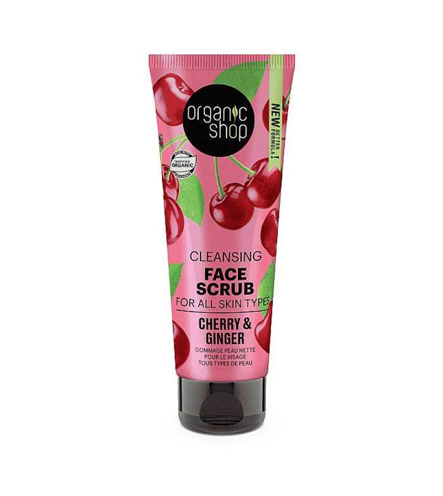 Exfoliante Facial | Organic Shop Organic Shop - Peeling Facial Limpiador - Jengibre Y Cereza