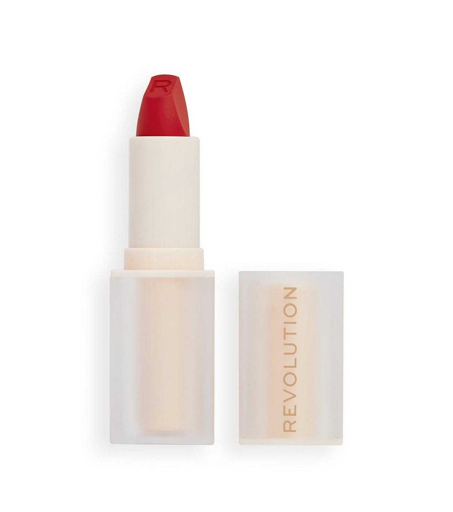 Barras De Labios | Makeup Revolution Revolution - Barra De Labios Satinada Lip Allure - Vibe Red