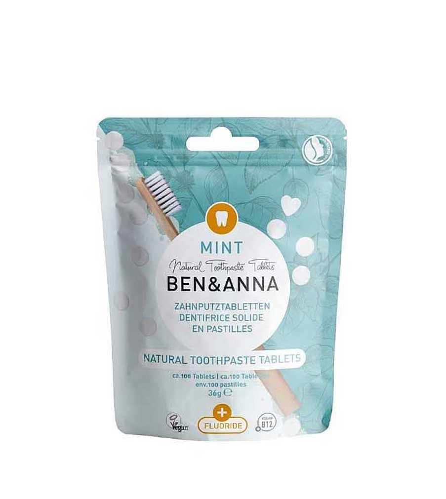 Higiene Bucodental | Ben and Anna Ben & Anna - Pasta De Dientes En Pastillas Con Fl Or 36G