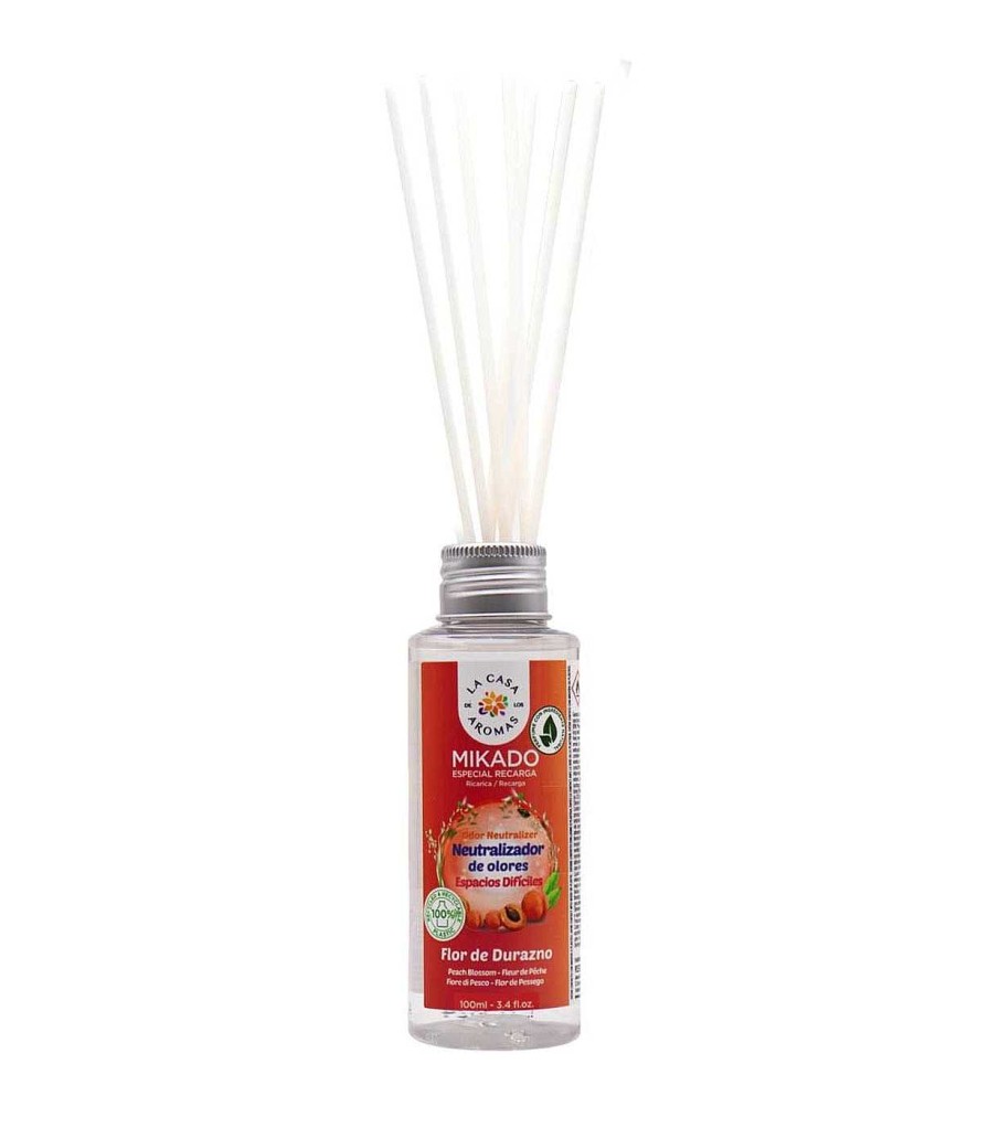 Ambientadores | La Casa de los Aromas La Casa De Los Aromas - Recarga Para Mikado 100Ml - Flor De Durazno