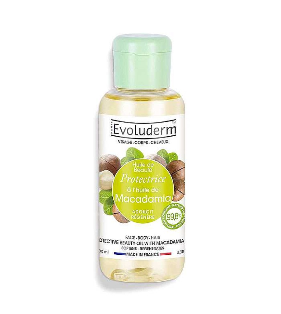 Aceites Capilares | Evoluderm Evoluderm - Aceite Multiusos Con Aceite De Macadamia 100Ml