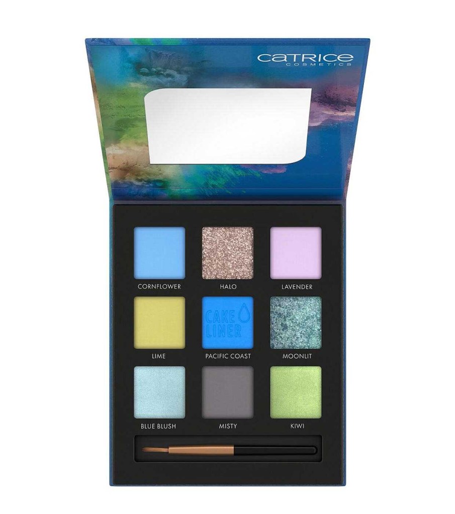 Paletas De Sombras | Catrice Catrice - Paleta De Sombras Y Delineador Colour Blast - 020: Blue Meets Lime