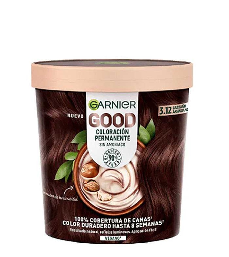 Tintes | Garnier Garnier - Coloraci N Permanente Sin Amoniaco Good - 3.12: Casta O Ar Ndano