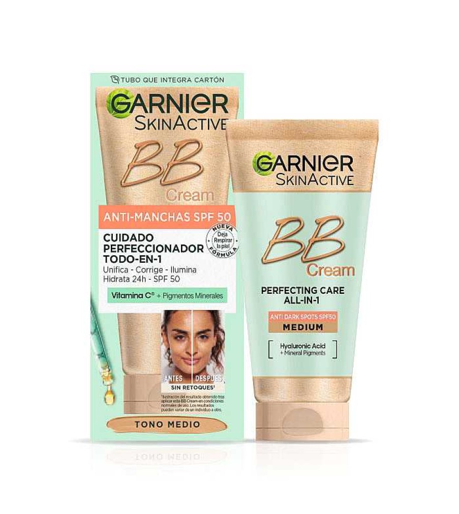 Bb Cream | Garnier Garnier - Bb Cream Anti-Manchas Spf 50 - Tono Medio