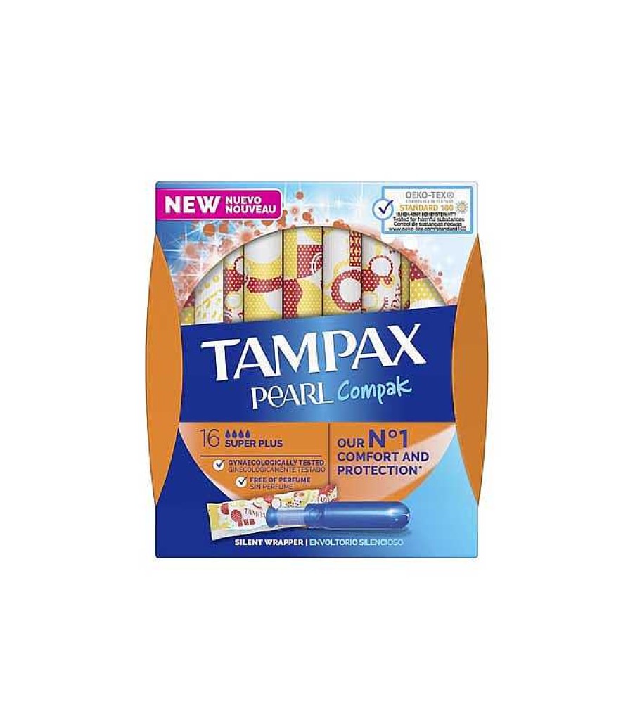 Higiene Ntima | Tampax Tampax - Tampones Super Plus Pearl Compak - 16 Unidades