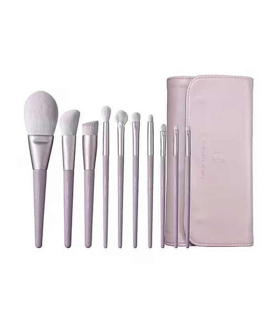 Sets De Brochas | Eigshow Eigshow - *Morandi Series* - Set 10 Brochas De Maquillaje Ready To Roll - Lilac