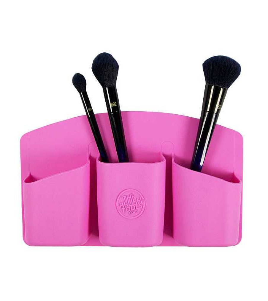 Accesorios Y Mantas | The Brush Tools The Brush Tools - Soporte Con Adhesivo Para Herramientas De Maquillaje - Rosa