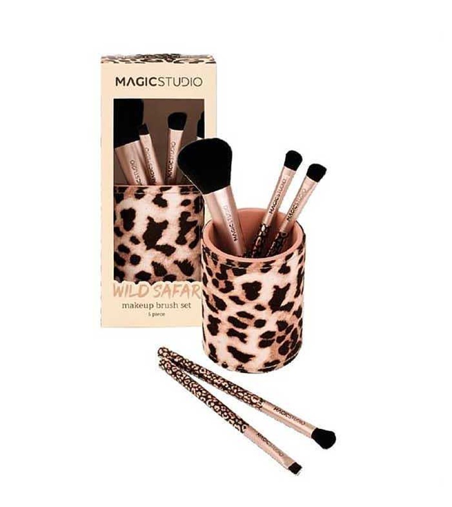 Sets De Brochas | Magic Studio Magic Studio - *Wild Safari* - Set De 5 Brochas Savage