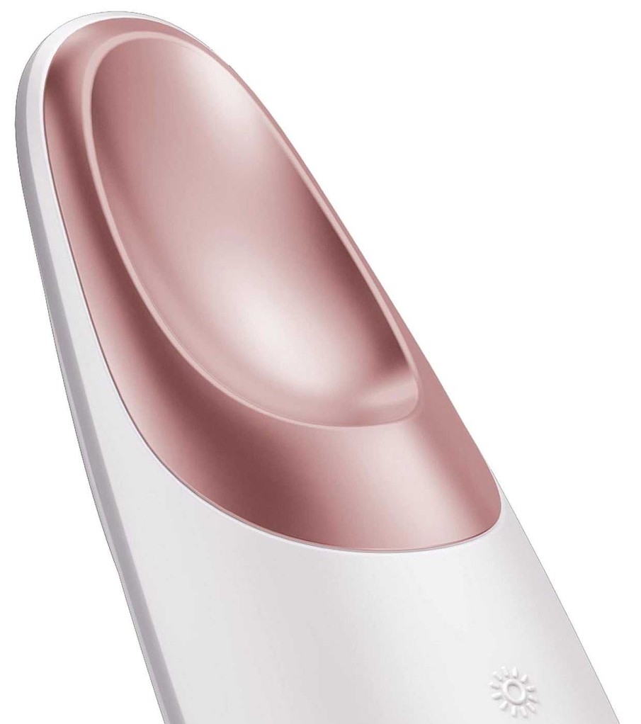 Cremas De Ojos / Tratamientos / Varios | GESKE Geske - Masajeador Para Contorno De Ojos Warm & Cool Energizer 6 En 1 - White Rose Gold