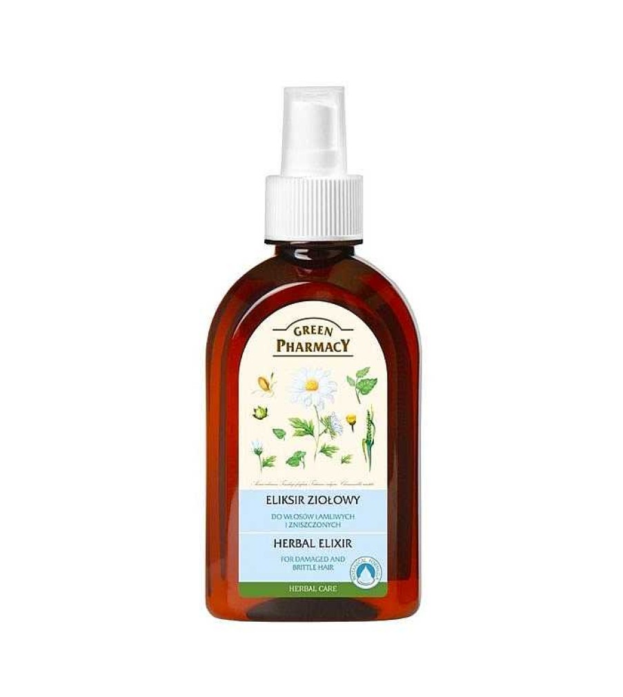 Aceites Capilares | Green Pharmacy Green Pharmacy - Elixir Herbal Para Cabello Quebradizo, Da Ado Y Te Ido