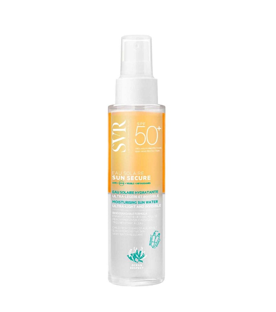 Protectores Solares Faciales | SVR Svr - *Sun Secure* - Agua Protector Solar Hidratante Spf50+ Ultraligera E Invisible - 100Ml