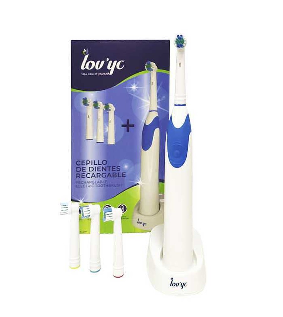 Higiene Bucodental | Lovyc Lovyc - Cepillo De Dientes El Ctrico Recargable + 4 Cabezales