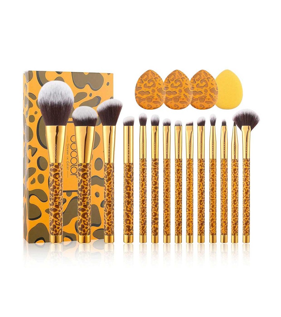 Sets De Brochas | Do Docolor - Set De Brochas Leopard (15 Piezas)