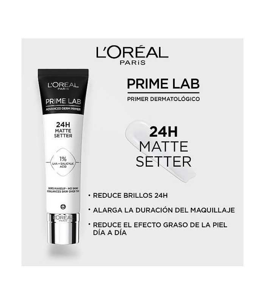 Fijadores Y Prebases | Loreal Paris Loreal Paris - Prebase Prime Lab 24H Matte Setter