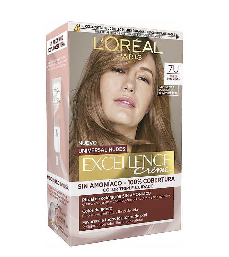 Tintes | Loreal Paris Loreal Paris - Coloraci N Excellence Creme Universal Nudes - 7U: Rubio Universal