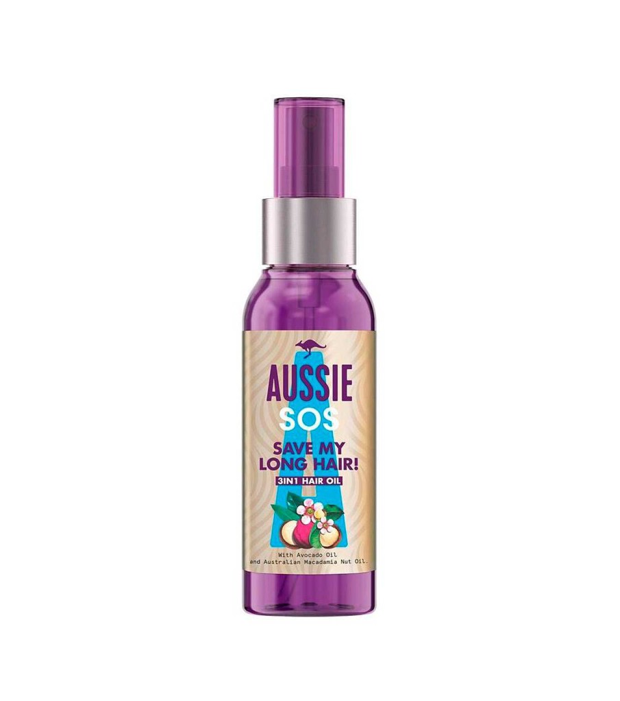 Tratamientos | Aussie Aussie - Aceite Capilar 3 En 1 Sos Save My Long Hair!