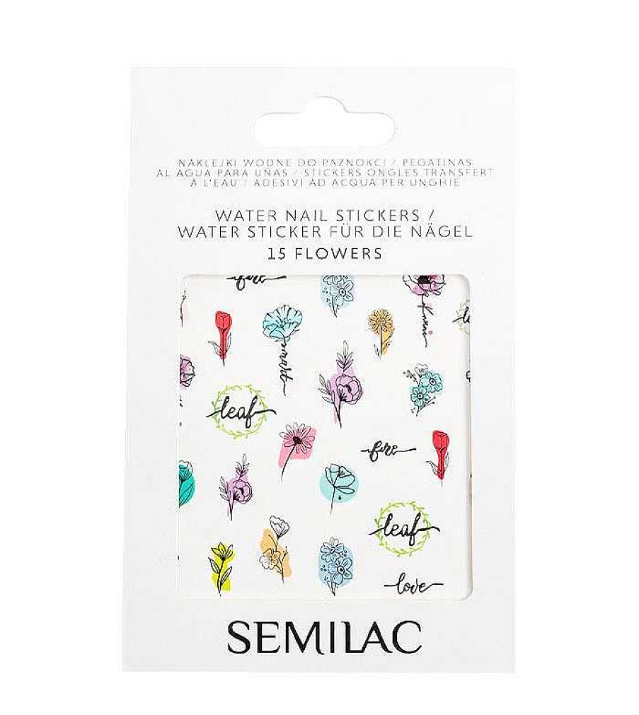 Decoraci N De U As | Semilac Semilac - Stickers Al Agua Para U As - 15: Flowers