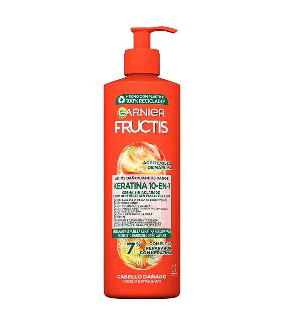 Acondicionadores Y Mascarillas | Garnier Garnier - *Adi S Da Os* - Crema Sin Aclarado Fructis Keratina 10 En 1 - Cabello Da Ado