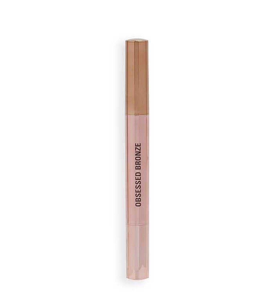 Sombras De Ojos En L Piz | Makeup Revolution Revolution - Sombra En Stick Lustre Wand - Obsessed Bronze