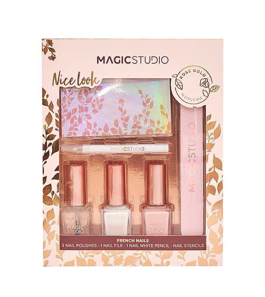 Kits De Esmaltes | Magic Studio Magic Studio - *Rose Gold* - Set De Manicura French Nails