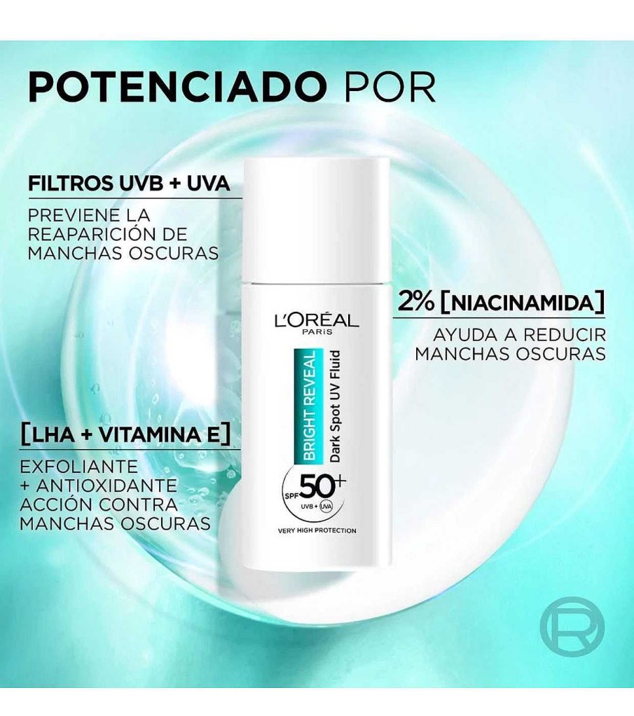 Cremas Faciales | Loreal Paris Loreal Paris - *Bright Reveal* - Fluido Hidratante Anti-Manchas Con Niacinamida Spf50+